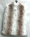Trendy beauty wear importer manufactures China direct Faux fur, animal print vest with zippered front