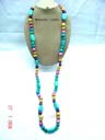 Jewelry collectible warehouse store imports fancy Ladies long, multi beaded necklace