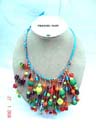 Costume fashion wear international b2b agency supplies China made Exotic tribal designed necklace with decoratively beaded strings