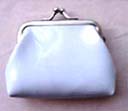 Womens fashion accessory store imports quality products from China exchange dealer, Elegant white faux leather evening purse 