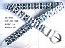 High quality accessories wholesale shopping market supplies Sexy silver fashion belt in braided motif