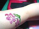 Trendy body art wear supplies online by China export dealer, Fun temporary tattoo in flower and leaf design